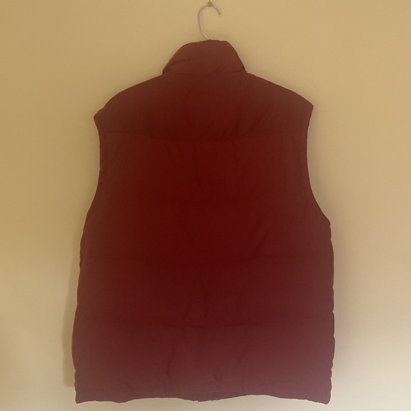 Brick Red Colored Retro Style Eddie Bauer Goose Down Vest - Size L - Picture 5 of 9